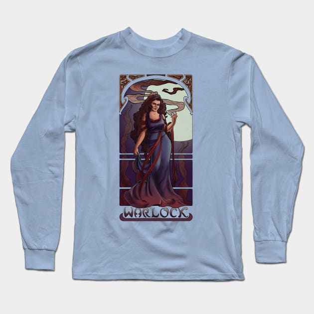 La Démoniste - The Warlock Long Sleeve T-Shirt by BrandiYorkArt